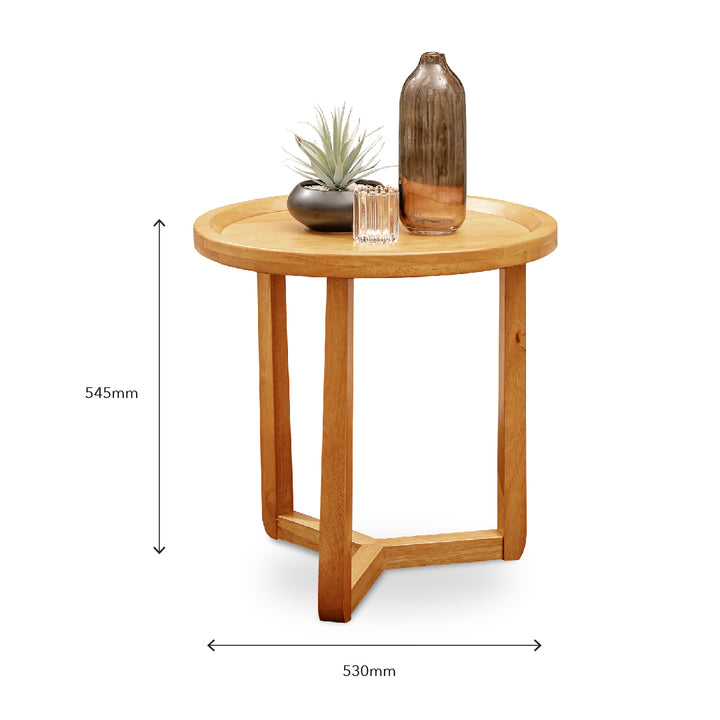 DAEM End Table Oak