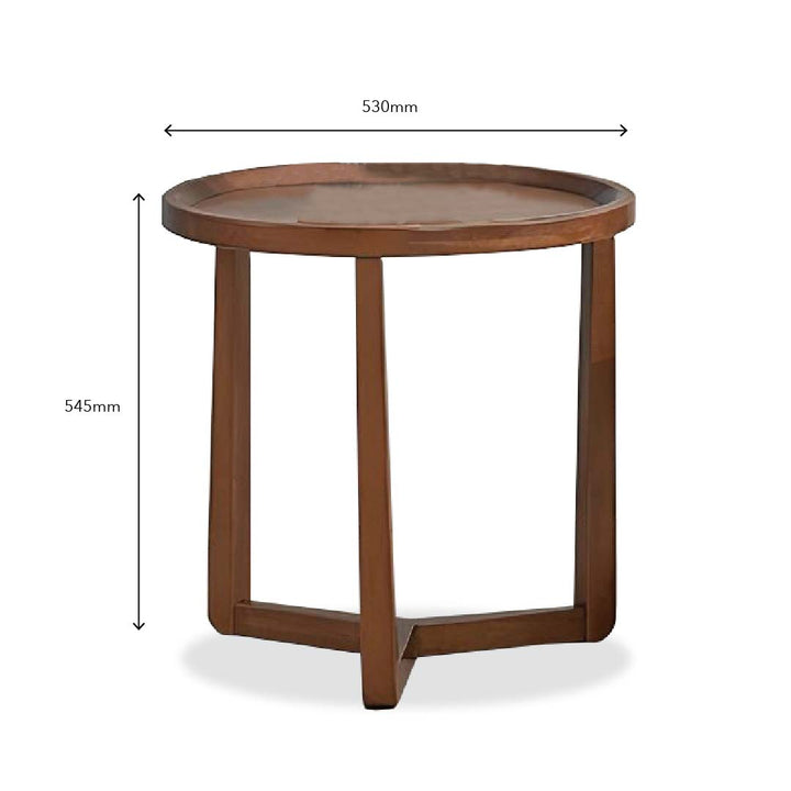 DAEM End Table Walnut