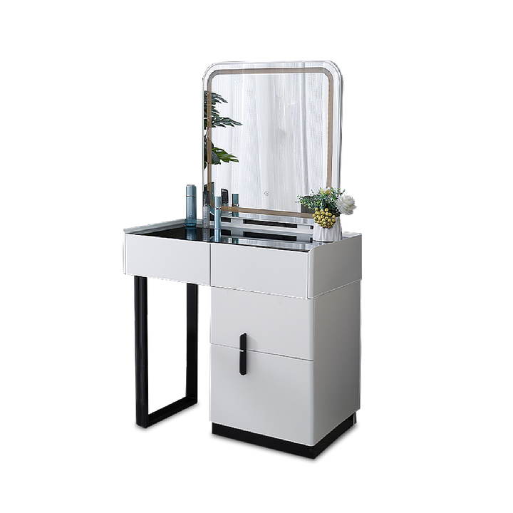 DAIENE LED Mirror Dresser with Chair