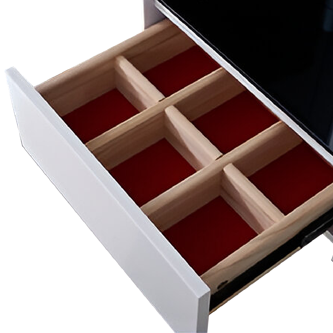 DAIENE LED Mirror Dresser with Chair
