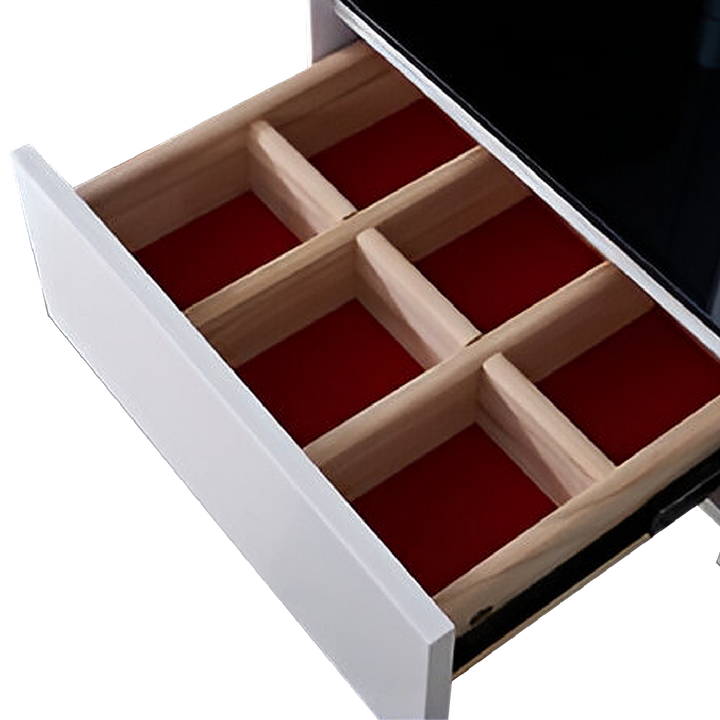 DAIENE LED Mirror Dresser with Chair