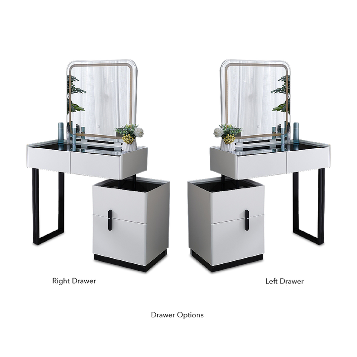 DAIENE LED Mirror Dresser with Chair