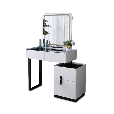 DAIENE LED Mirror Dresser with Chair