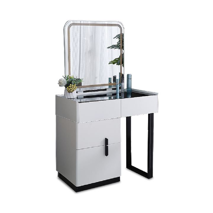 DAIENE LED Mirror Dresser with Chair