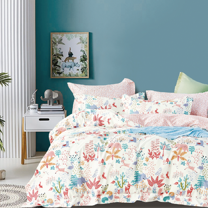 DAISY GARDEN Super Single Fitted Sheet Set