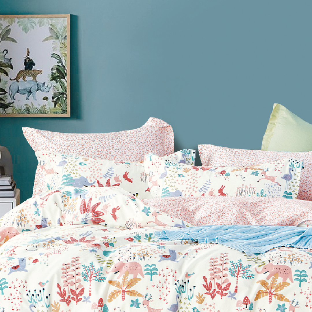 DAISY GARDEN Super Single Fitted Sheet Set