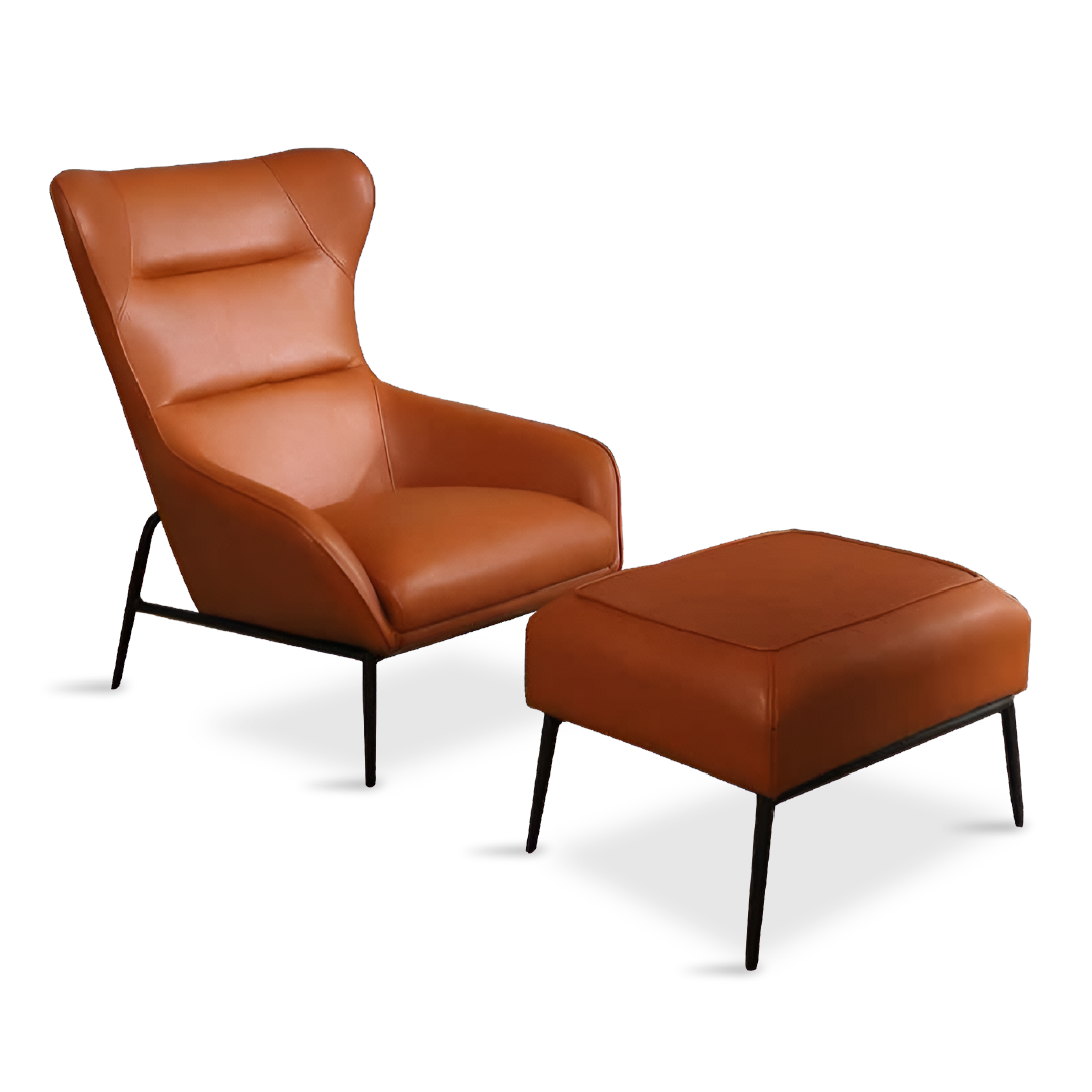 DASSLER Armchair with ottoman