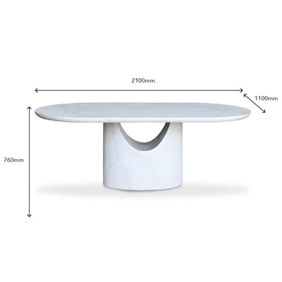 DAUSFIR Marble Dining Table