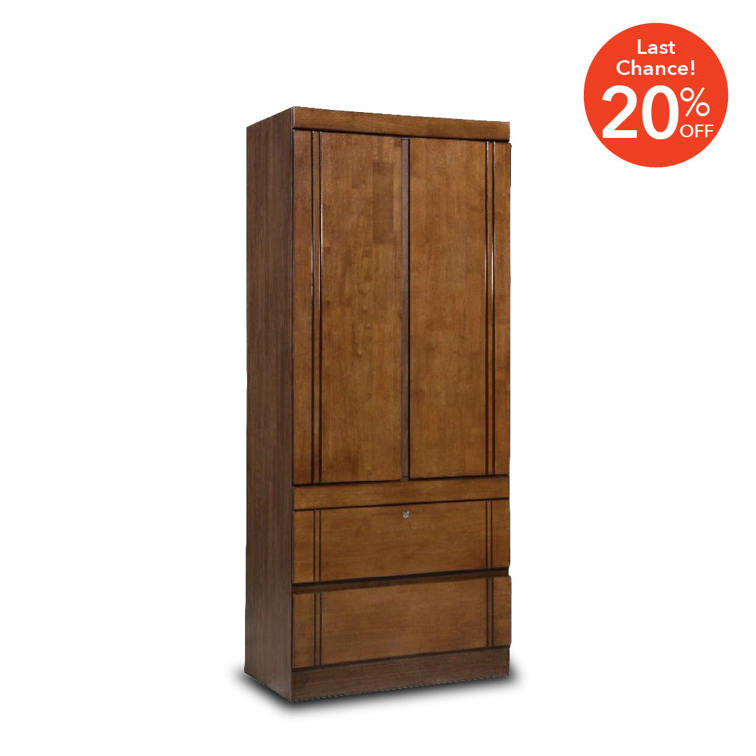 DAYLEY 2 Door Wadrobe (Walnut)