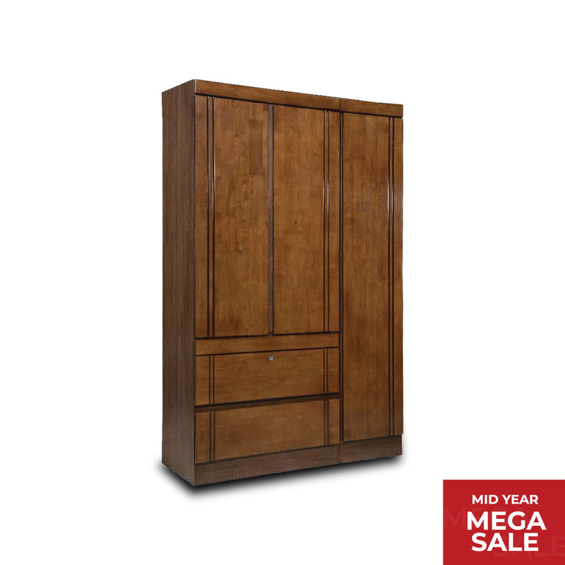 DAYLEY 3 Door Wardrobe (Walnut)