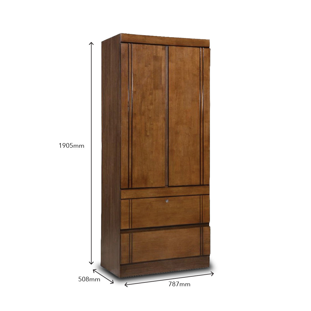 DAYLEY 2 Door Wadrobe (Walnut)