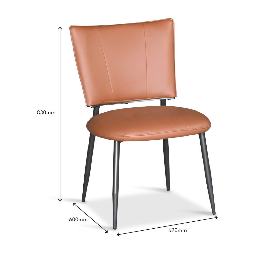 CALISTA Orange Dining Chair
