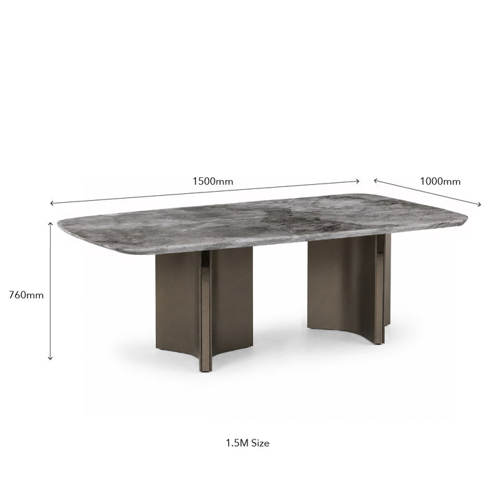 DESIO Crystal Marble Stone Dining Table