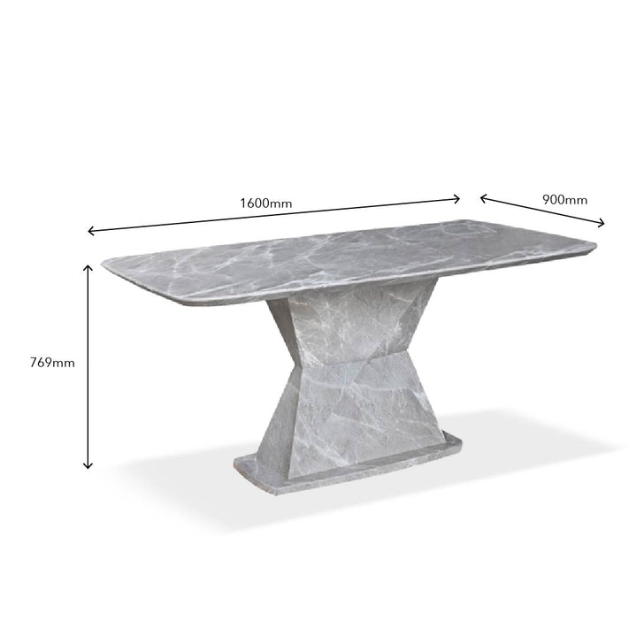 DIARA II Marble Dining Set