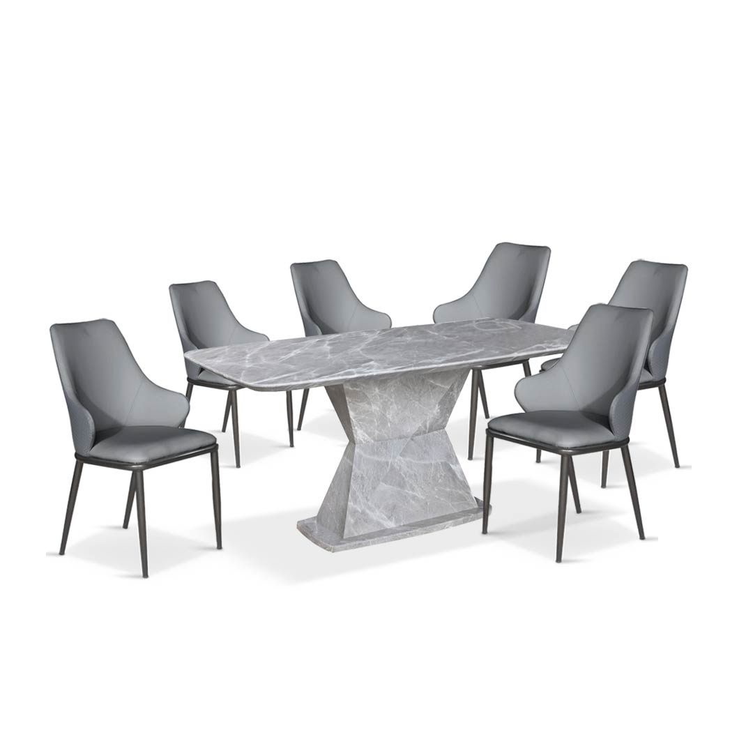 DIARA II Marble Dining Set