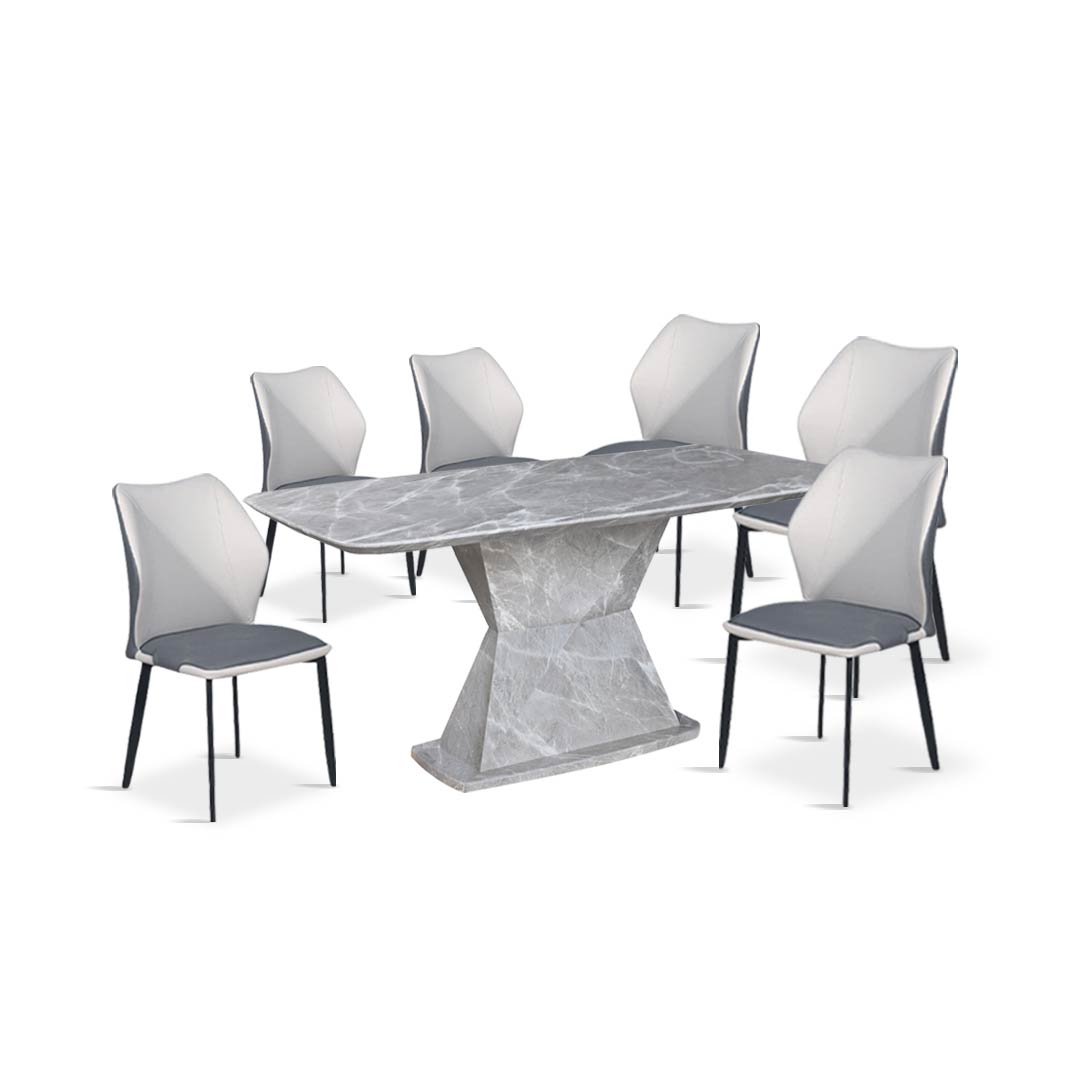 DIARA II Marble Dining Set