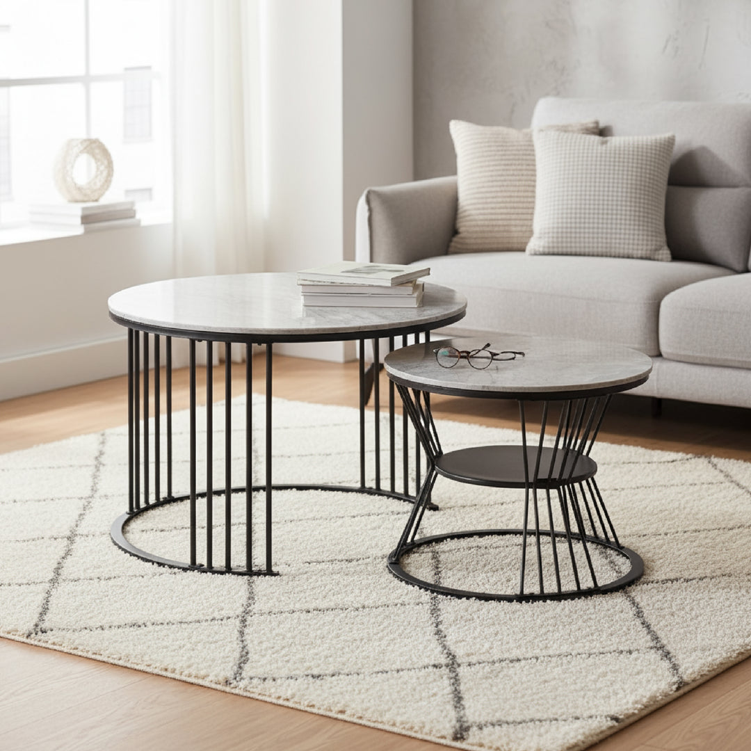 DINNI Ceramic Coffee Table Set