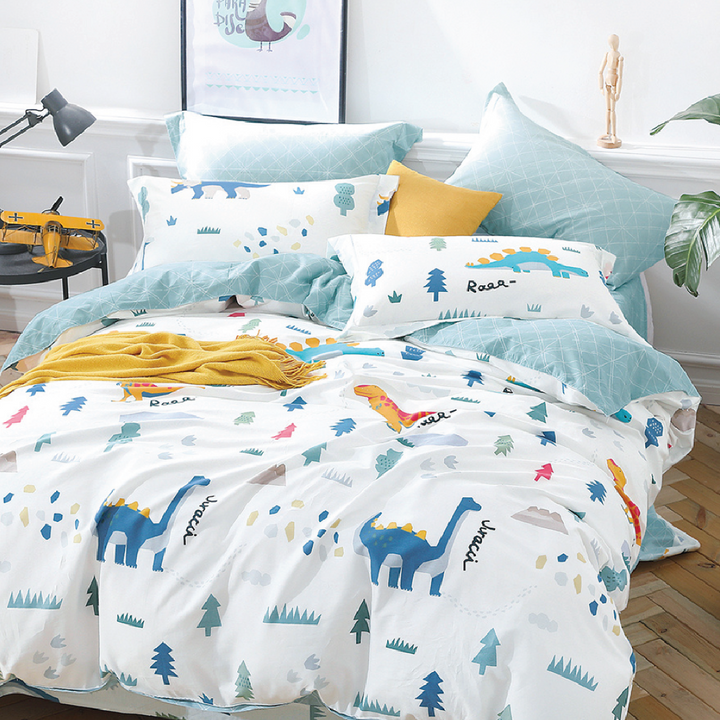 DINOSAUR Super Single Fitted Sheet Set