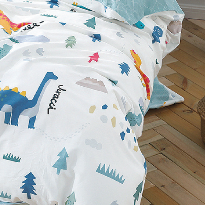 DINOSAUR Super Single Fitted Sheet Set