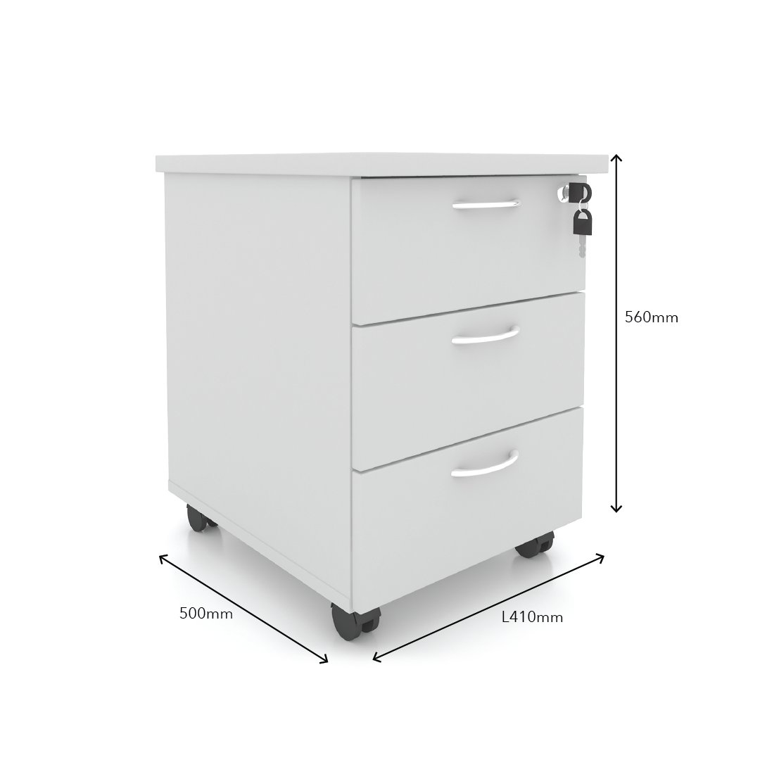 DIODIA Pedastal 3 Drawer