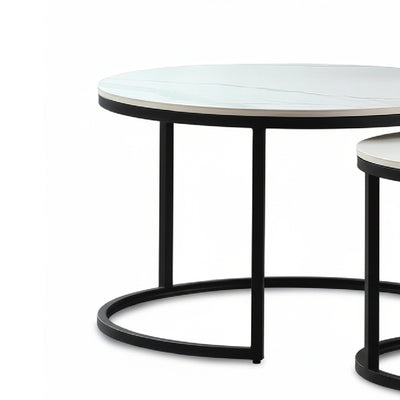 DITTI Ceramic Coffee Table Set Black