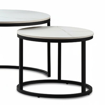 DITTI Ceramic Coffee Table Set Black