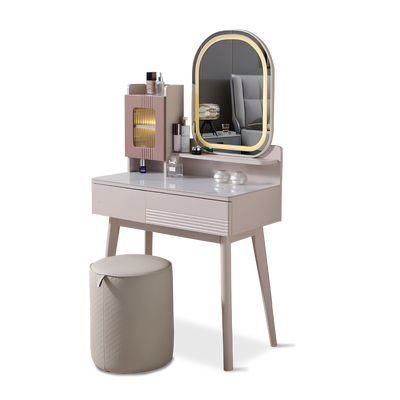DOLLY LED Mirror Dresser with Stool