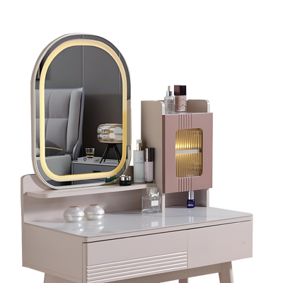 DOLLY LED Mirror Dresser with Stool