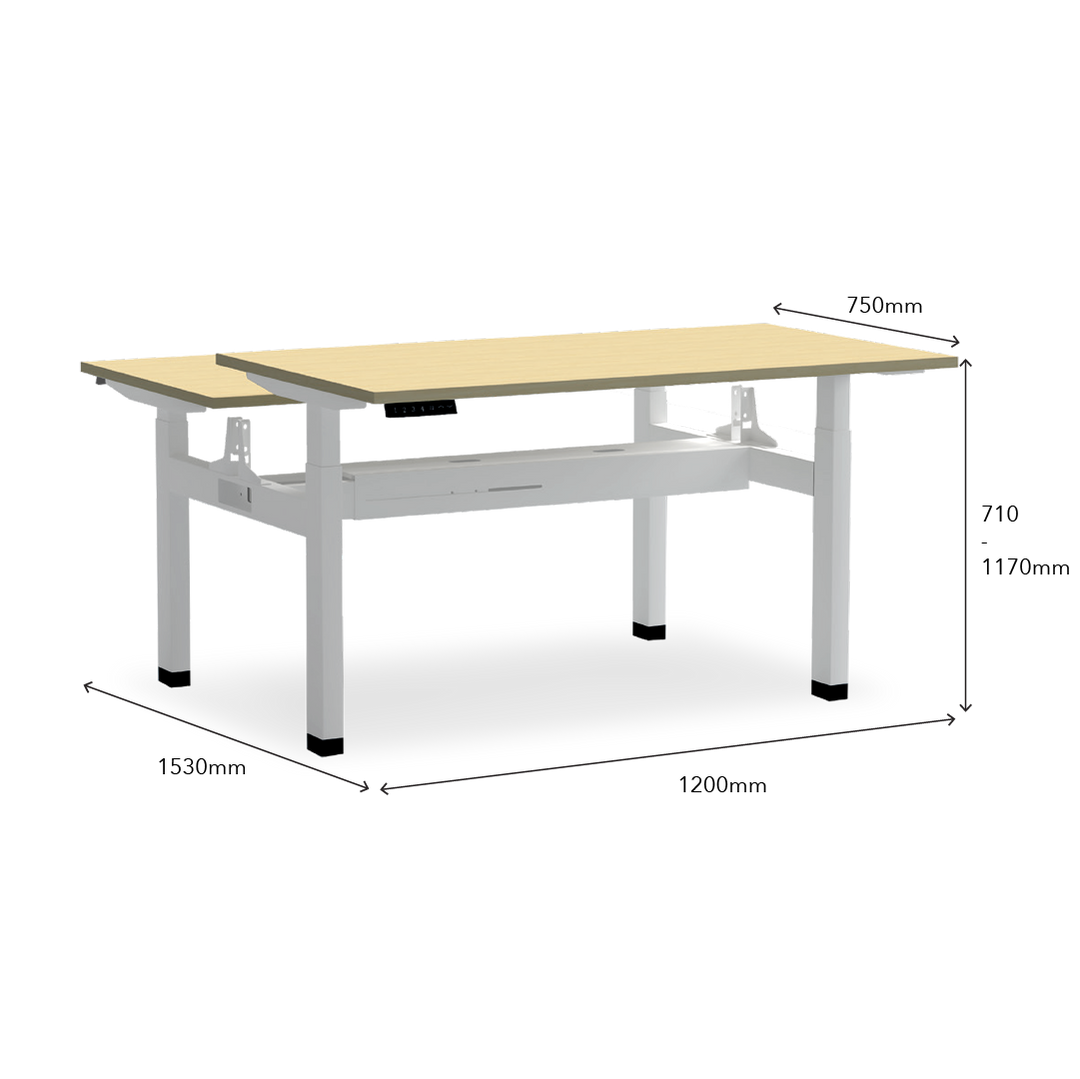 DUALFLEX Height Adjustable Workstation Desk