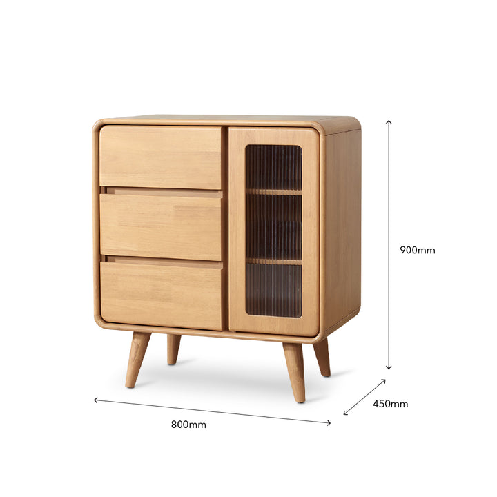 DAFF Wood TV Cabinet & Coffee Table with Multicabinet