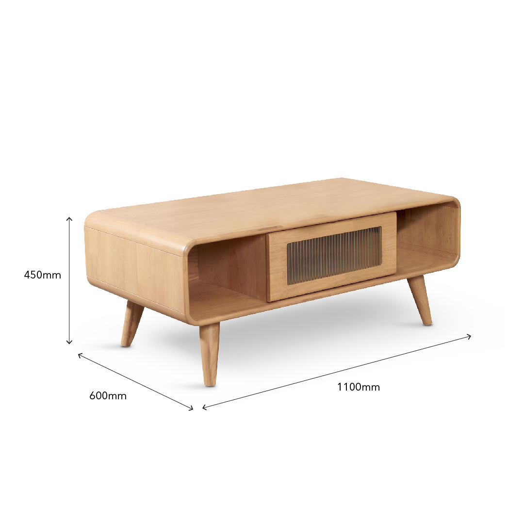 DAFF Wood TV Cabinet & Coffee Table with Multicabinet