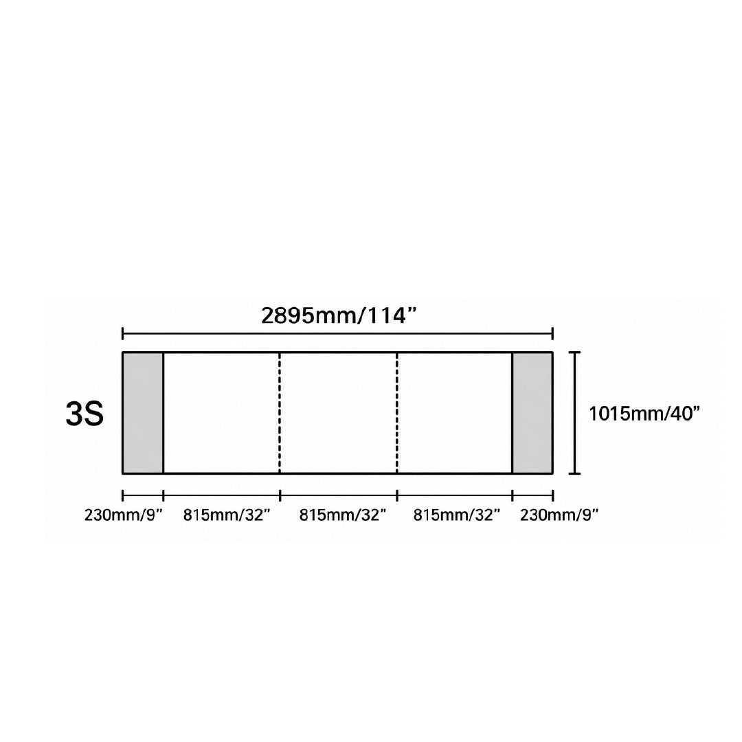 DANNO Arm 3 Seater Sofa
