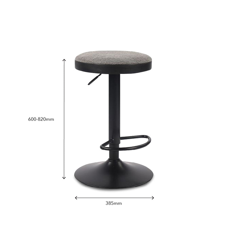 DAYATI Bar Stool Dark Grey