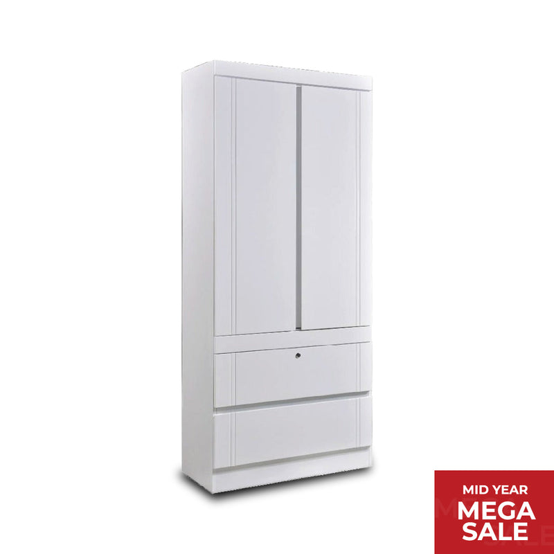 DAYLEY 2 Door Wardrobe (White)