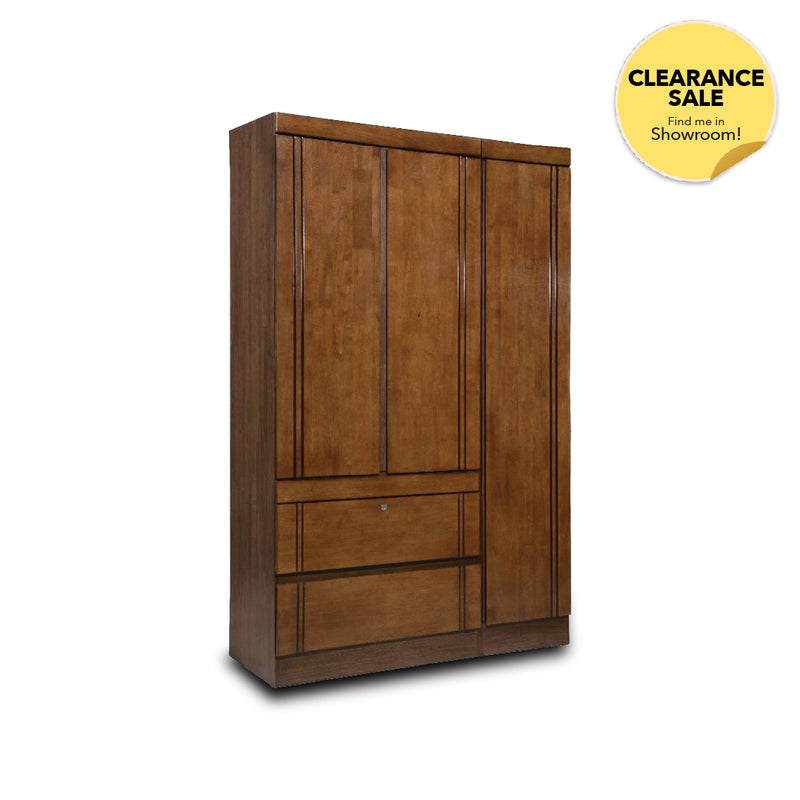 DAYLEY 3 Door Wardrobe (Walnut)
