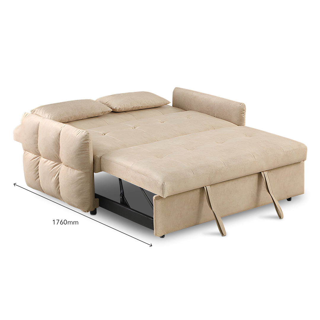 DELANY Sofa Bed Light Brown