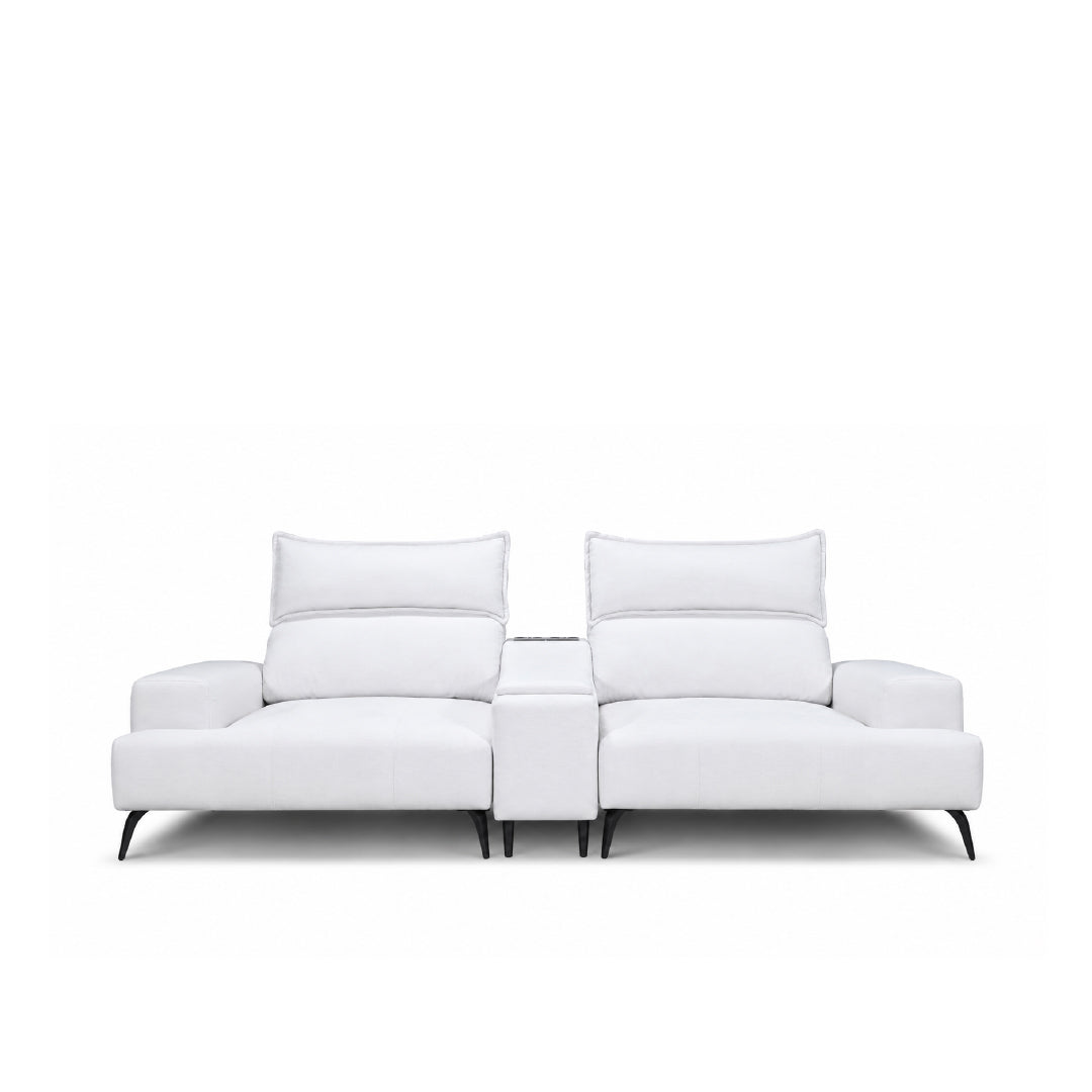 DEROIT 2 Seater Sofa with Console Table