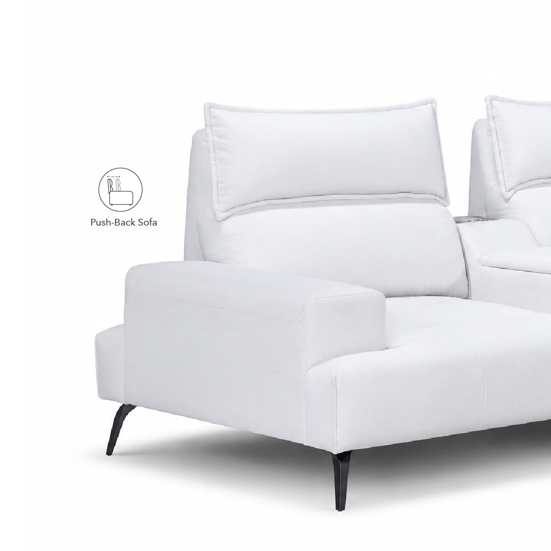 DEROIT 2 Seater Sofa with Console Table