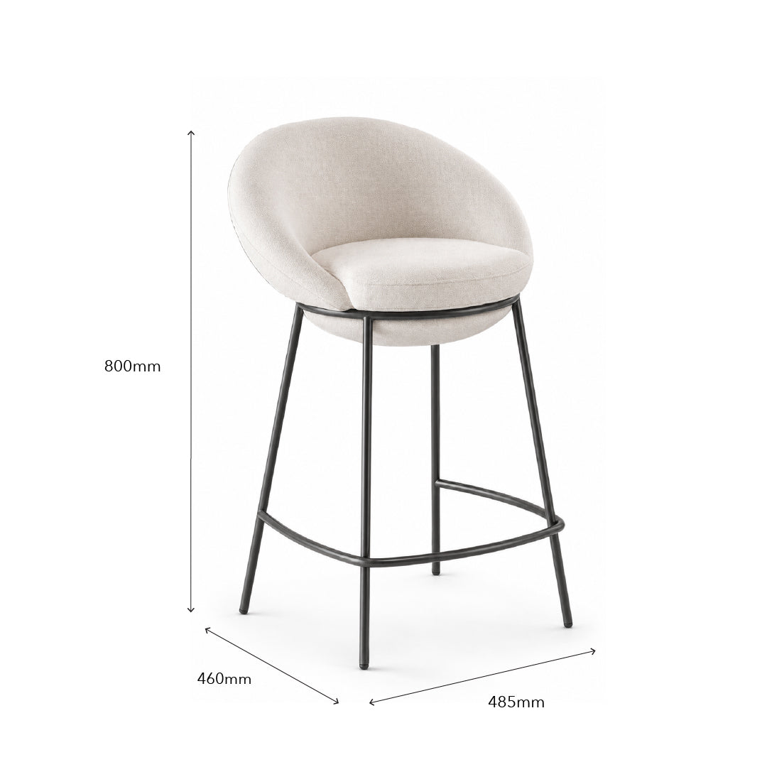 DEROIT Island Chair Light Cream