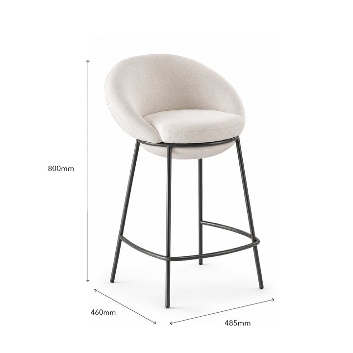 DEROIT Island Chair Light Cream