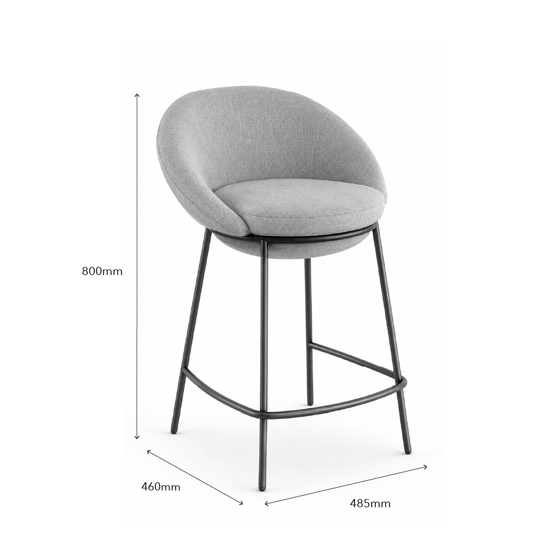 DEROIT Island Chair Light Grey