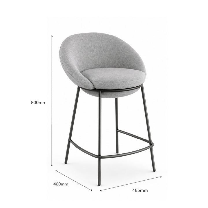 DEROIT Island Chair Light Grey