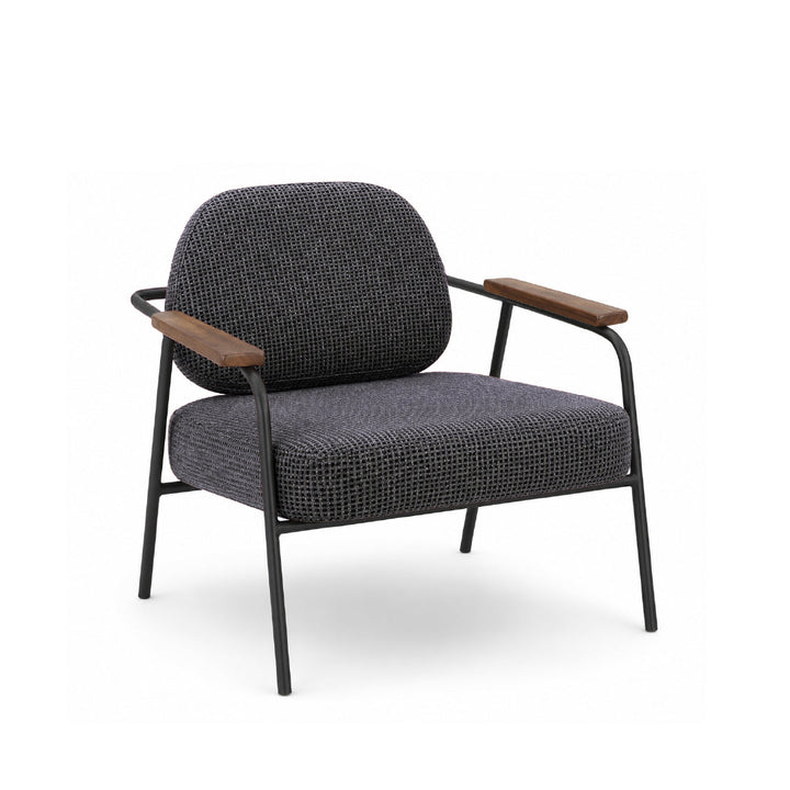 DEROIT Lounge Chair Charcoal Black