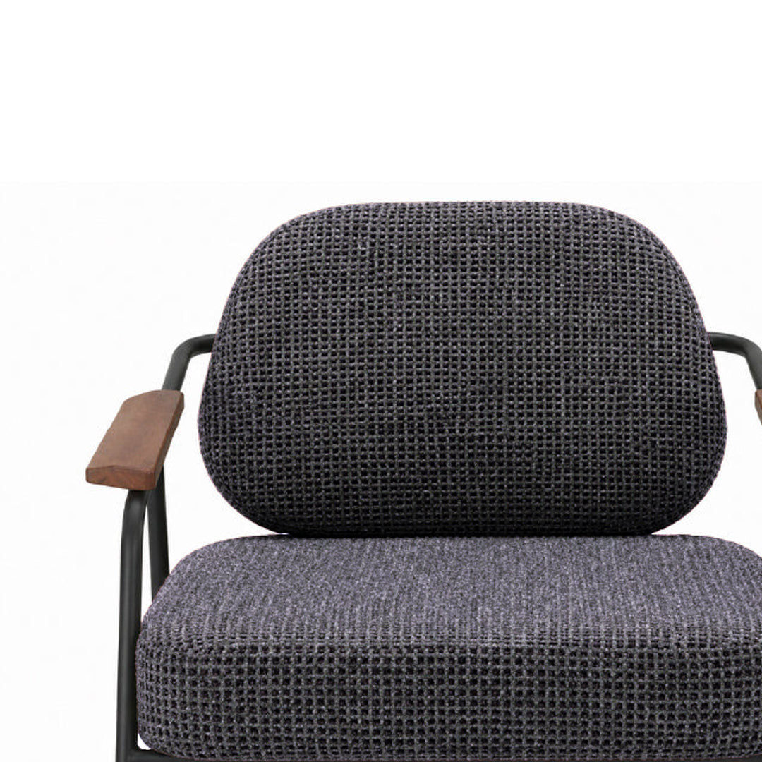 DEROIT Lounge Chair Charcoal Black