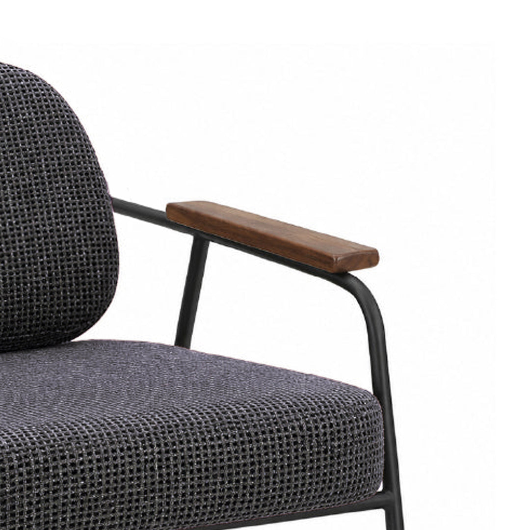 DEROIT Lounge Chair Charcoal Black