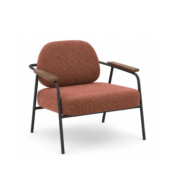 DEROIT Lounge Chair Red Terracotta