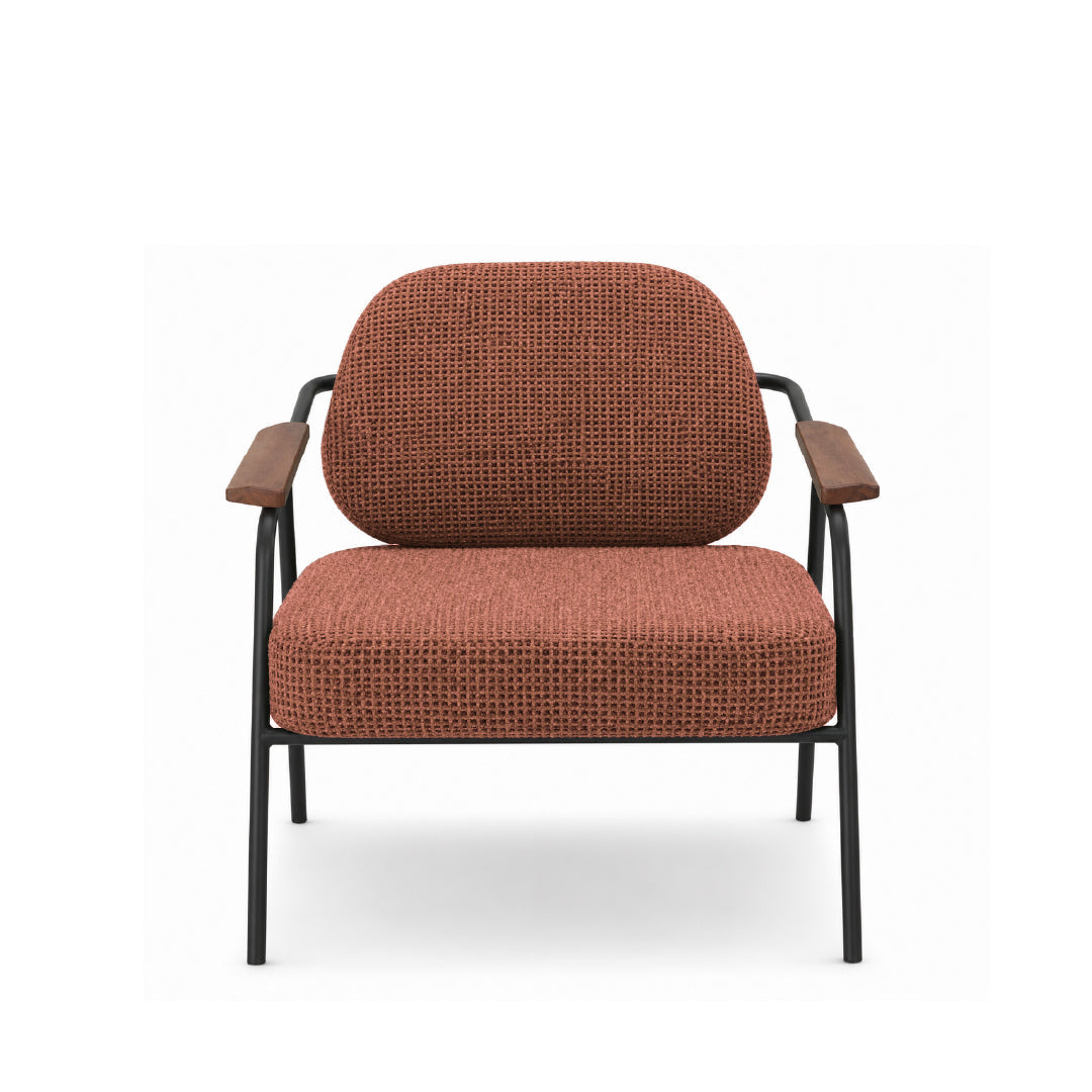 DEROIT Lounge Chair Coffee Mocha
