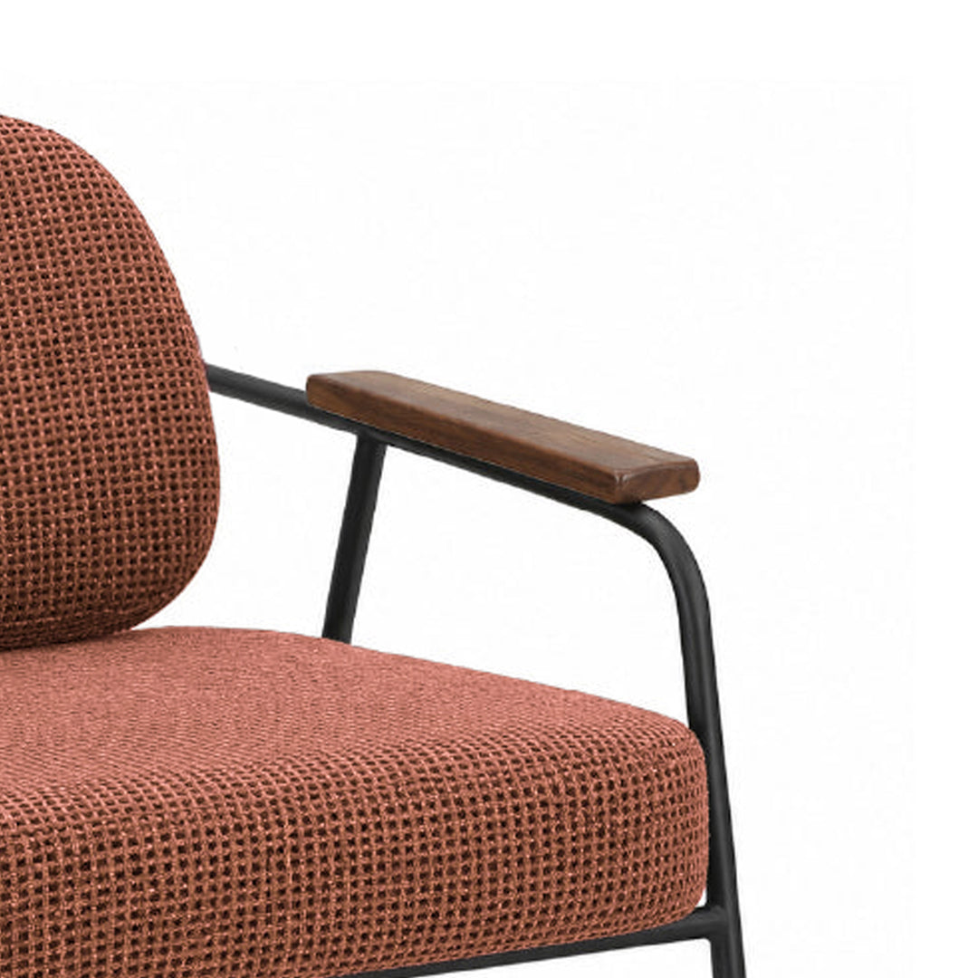 DEROIT Lounge Chair Red Terracotta