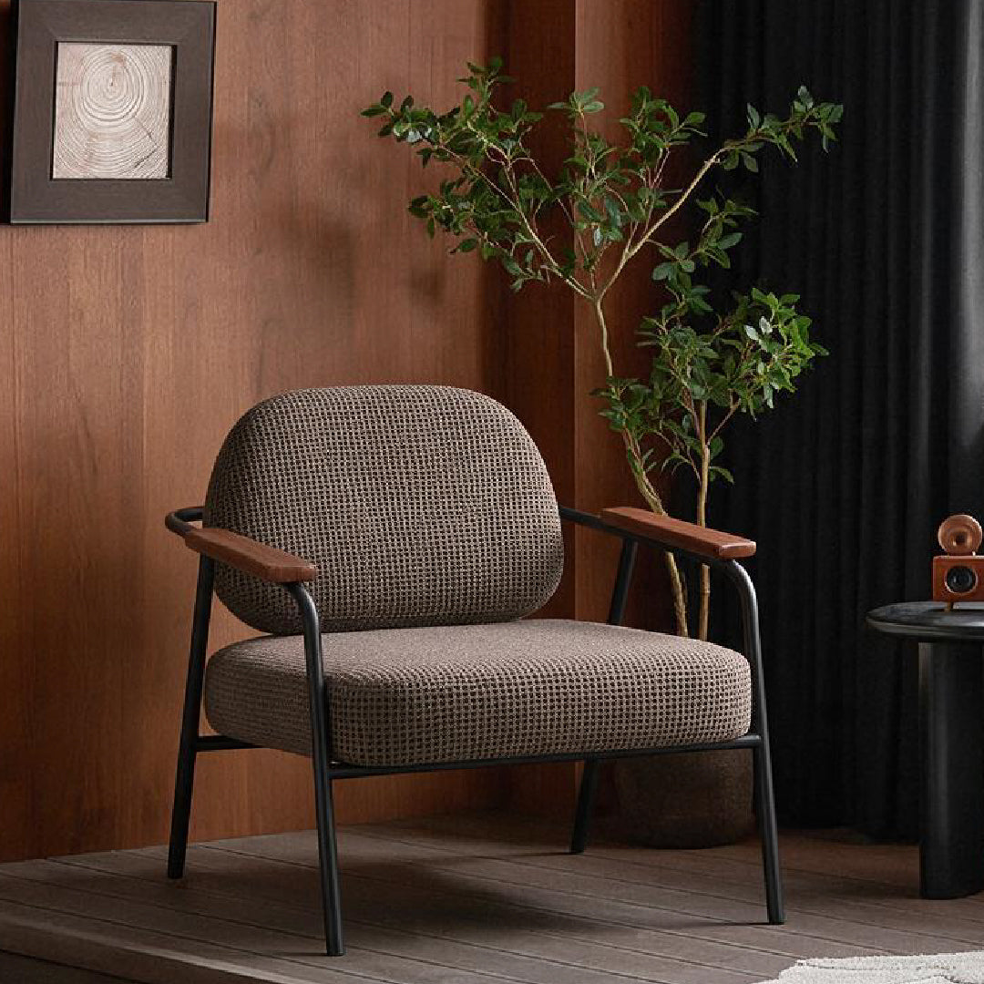 DEROIT Lounge Chair Coffee Mocha