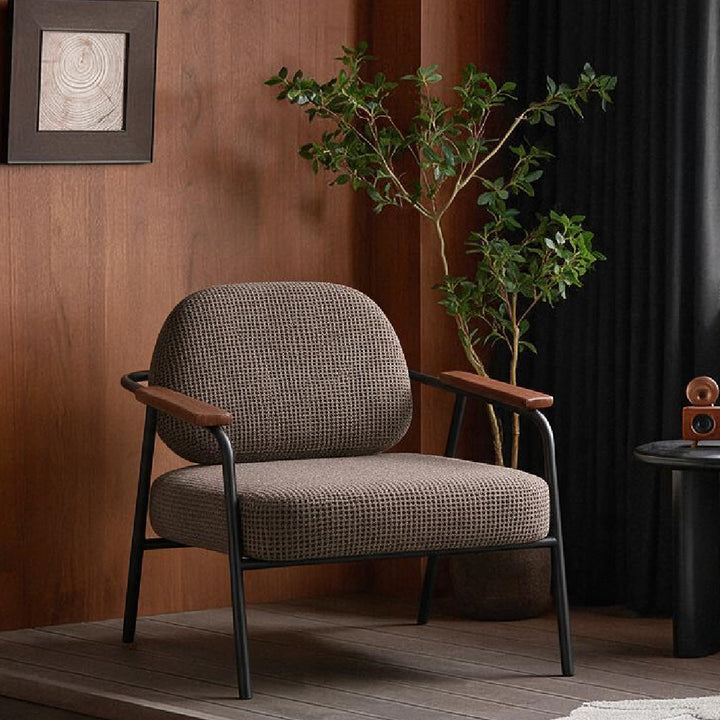 DEROIT Lounge Chair Coffee Mocha